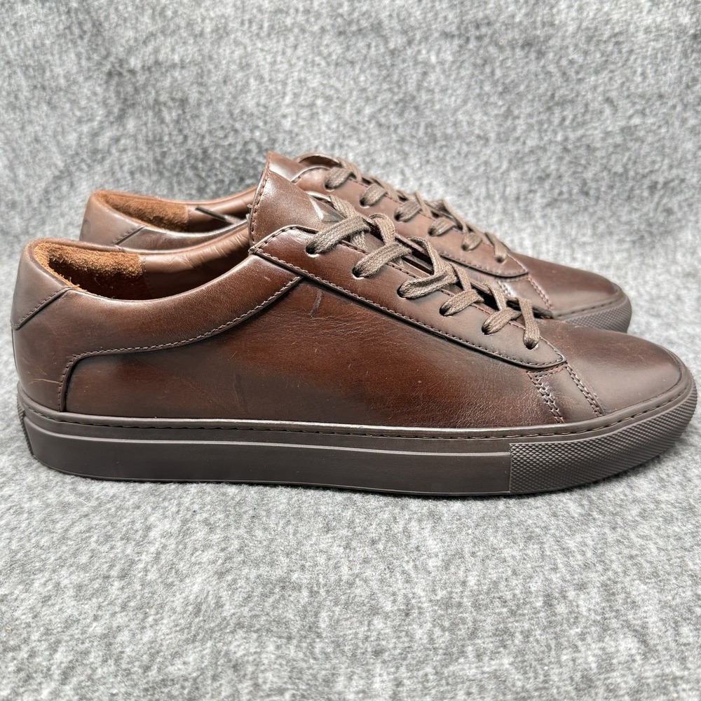 Koio Capri Leather Sneakers EU 40 Mens 7 Womens 9 Italy Brown Castagna New | Bag